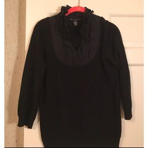 Robert Rodriguez ruffle neck dickie sweater